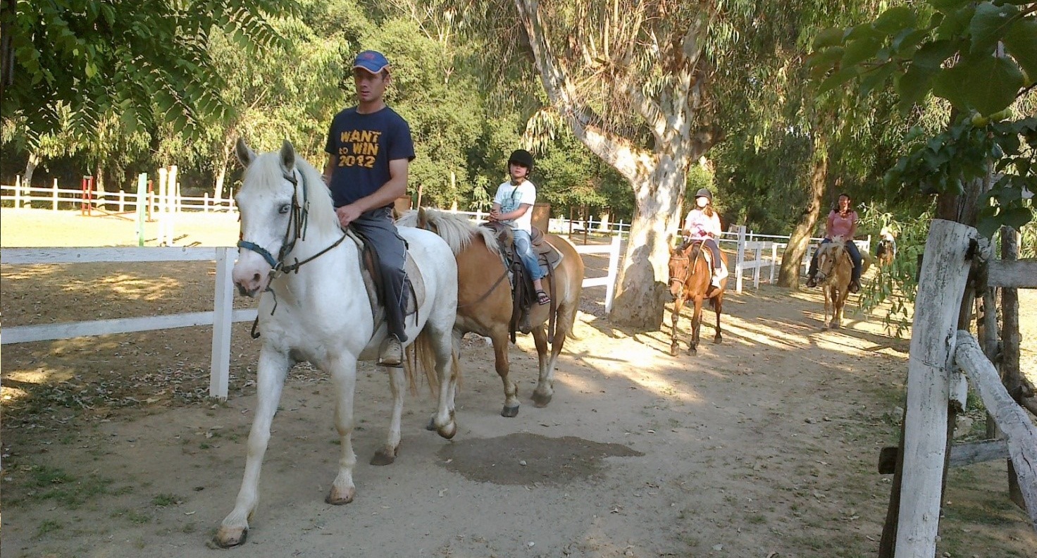 a cavallo con baia del silenzio