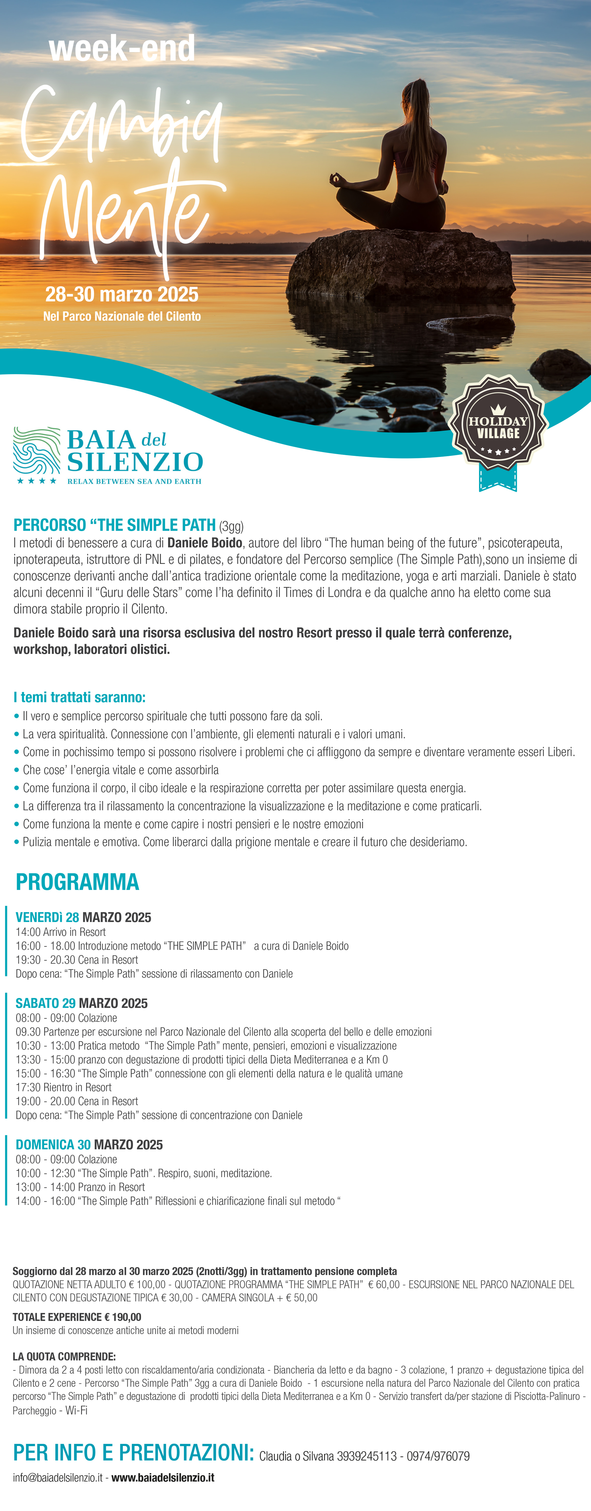 weekend di benessere e crescita